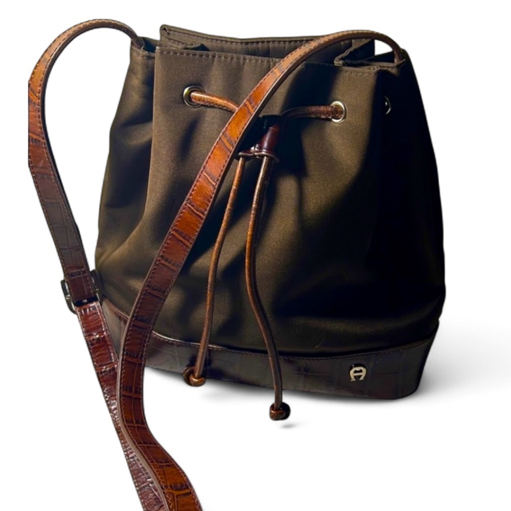 Etienne Aigner Dark Brown Hobo Bag